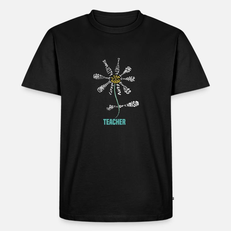 Lehrer aller Dinge - Männer Premium Bio T-Shirt - Schwarz