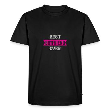 meilleur petit ami de tous les temps - T-shirt Premium bio Homme - noir - Devant - Nico (187cm)