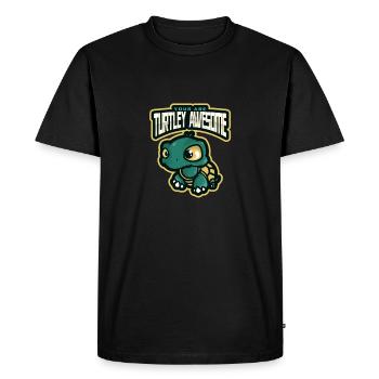 Conservation marine : Turtley Awesome - T-shirt Premium bio Homme - noir - Devant - Nico (187cm)