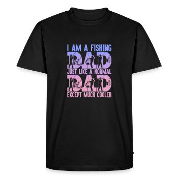 poisson, poisson, pêche, lac, mer, pêche, faune, exotique - T-shirt Premium bio Homme - noir - Devant - Nico (187cm)