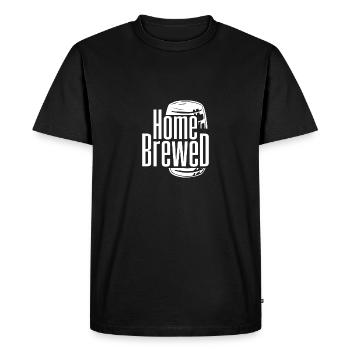 Brassée à la maison - Fier vin bière maître brasseur artisanat - T-shirt Premium bio Homme - noir - Devant - Nico (187cm)