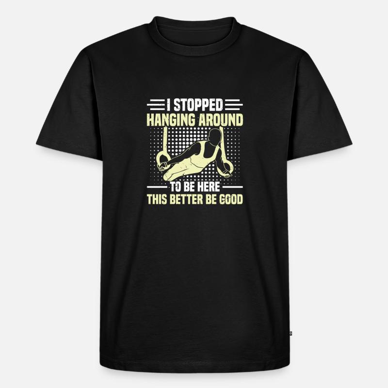 Ringturnen 3 - Männer Premium Bio T-Shirt - Schwarz