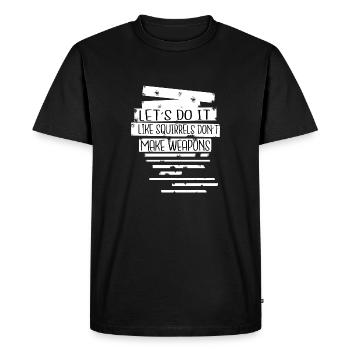 Festival hippie Colombe de la paix Contre-culture - T-shirt Premium bio Homme - noir - Devant - Nico (187cm)