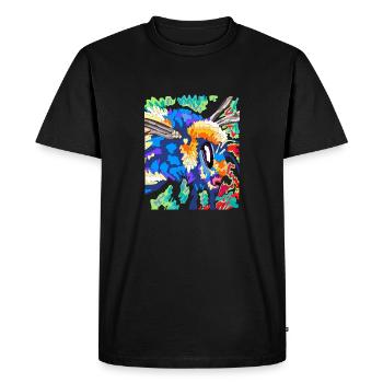Bumblebee Bee Wasp Insect Symbol of Willpower - Men's Premium Organic T-Shirt - black - Front - Nico (187cm)