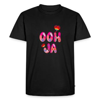 Ooh ouais - T-shirt Premium bio Homme - noir - Devant - Nico (187cm)