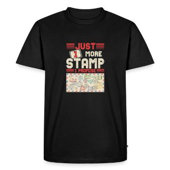 Endless Collection: One More Stamp, Always - Men's Premium Organic T-Shirt - black - Front - Nico (187cm)