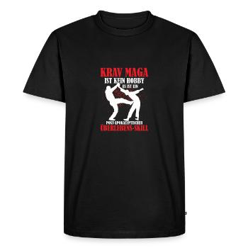 Krav Maga Israeli Self-Defense - Men's Premium Organic T-Shirt - black - Front - Nico (187cm)