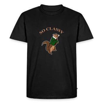 Vêtements d’écureuil si classe Amia Amoureux des animaux - T-shirt Premium bio Homme - noir - Devant - Nico (187cm)