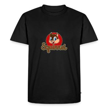 écureuil mignon tamias génial amoureux des animaux cool - T-shirt Premium bio Homme - noir - Devant - Nico (187cm)