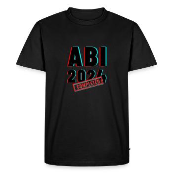 ABI 2024 : Enfin gratuit ! L’aventure commence. - T-shirt Premium bio Homme - noir - Devant - Nico (187cm)
