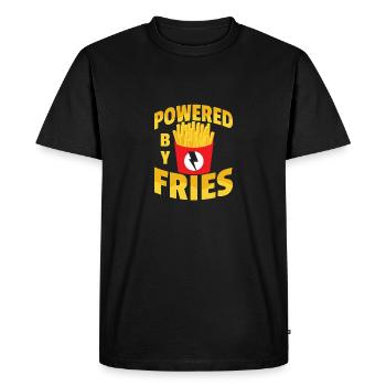 Golden Energy : un enthousiasme à la friture - T-shirt Premium bio Homme - noir - Devant - Nico (187cm)