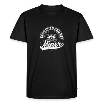 Le mineur américain au sang de charbon Mining Patriotic - T-shirt Premium bio Homme - noir - Devant - Nico (187cm)