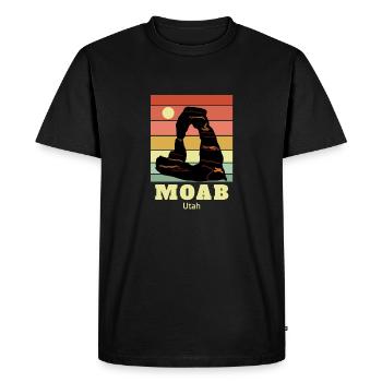 Moab, Utah - T-shirt Premium bio Homme - noir - Devant - Nico (187cm)