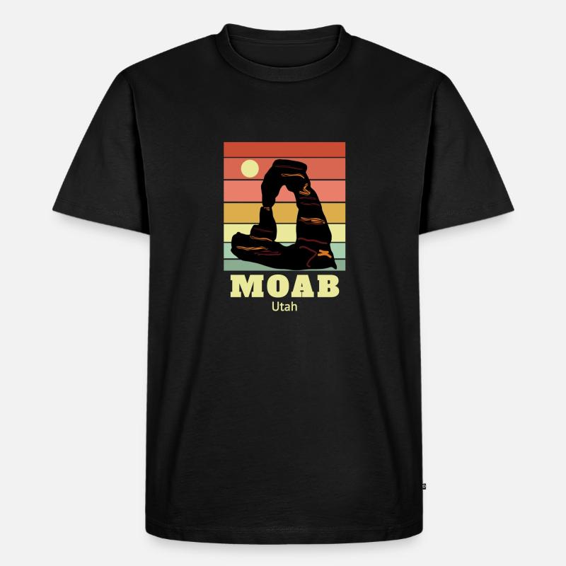 Moab Utah - Männer Premium Bio T-Shirt - Schwarz