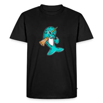 Pas une licorne Drôle Narval Créature des profondeurs Cool - T-shirt Premium bio Homme - noir - Devant - Nico (187cm)