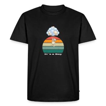 It's a boy - Men's Premium Organic T-Shirt - black - Front - Nico (187cm)