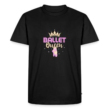 Ballet Queen Dance Woman Ballerina - Men's Premium Organic T-Shirt - black - Front - Nico (187cm)