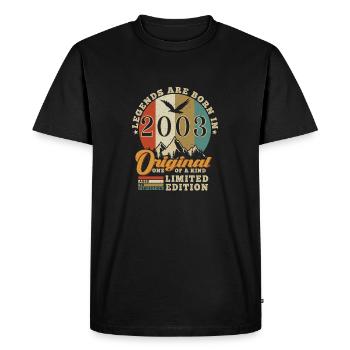 Original 2003 Cadeau D'anniversaire 2003 Authentic - T-shirt Premium bio Homme - noir - Devant - Nico (187cm)