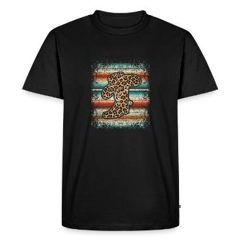 Serape Western Cowgirls Cowboys Cactus Succulents - Men's Premium Organic T-Shirt - black - Front - Nico (187cm)