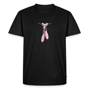 Elegantes rosa Ballett Elegant Pink Ballet - T-shirt Premium bio Homme - noir - Devant - Nico (187cm)