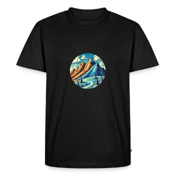 Endless nature - Men's Premium Organic T-Shirt - black - Front - Nico (187cm)