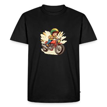 Moto pour enfants Design - T-shirt Premium bio Homme - noir - Devant - Nico (187cm)