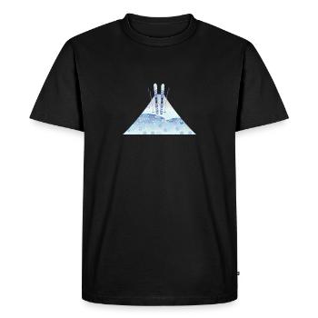Winter Skiing Adventure Design Winter Skiing - Men's Premium Organic T-Shirt - black - Front - Nico (187cm)