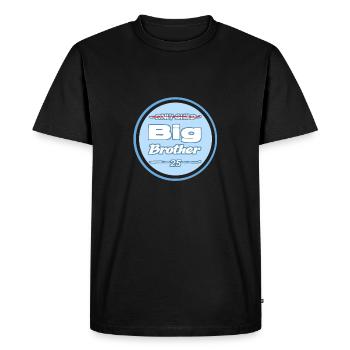 grand frère bleu - T-shirt Premium bio Homme - noir - Devant - Nico (187cm)