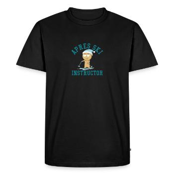Lustiges Skifahren Design Drôle de ski - T-shirt Premium bio Homme - noir - Devant - Nico (187cm)