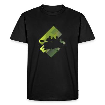 Rowing Rowers Whitewater - Men's Premium Organic T-Shirt - black - Front - Nico (187cm)