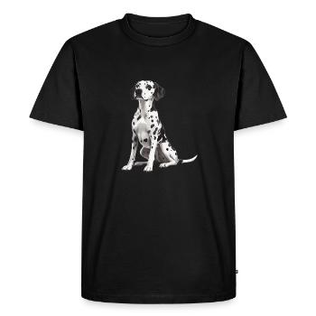 Dalmate - T-shirt Premium bio Homme - noir - Devant - Nico (187cm)