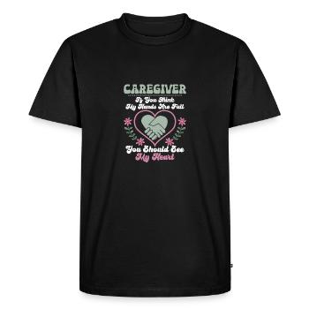 Soignant Si Vous Pensez Que Mes Mains Sont Pleine Voiture Soignante - T-shirt Premium bio Homme - noir - Devant - Nico (187cm)