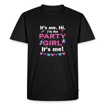 planche de travail Party Girl 1 exemplaire - T-shirt Premium bio Homme - noir - Devant - Nico (187cm)
