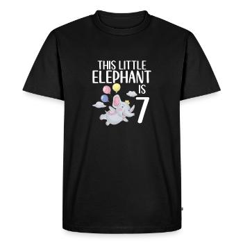 Elephant Lovers Gifts - Men's Premium Organic T-Shirt - black - Front - Nico (187cm)