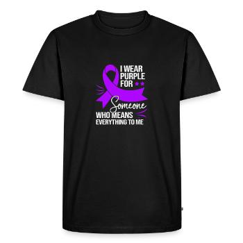 Épilepsie - T-shirt Premium bio Homme - noir - Devant - Nico (187cm)