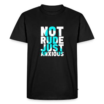 Trouble anxieux Trouble anxieux - T-shirt Premium bio Homme - noir - Devant - Nico (187cm)