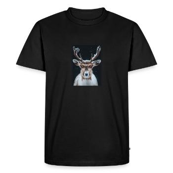 Renne Renne - T-shirt Premium bio Homme - noir - Devant - Nico (187cm)