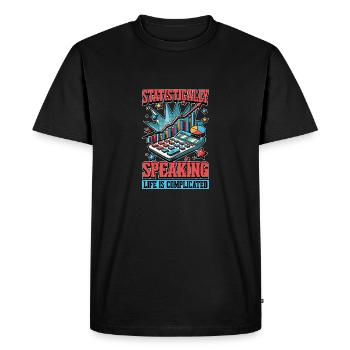 Statistically Speaking Data Scientist Statistician - Men's Premium Organic T-Shirt - black - Front - Nico (187cm)