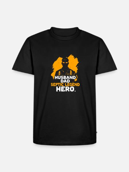 Klärgruben Techniker Abwassertechniker Vater - Männer Premium Bio T-Shirt - Schwarz