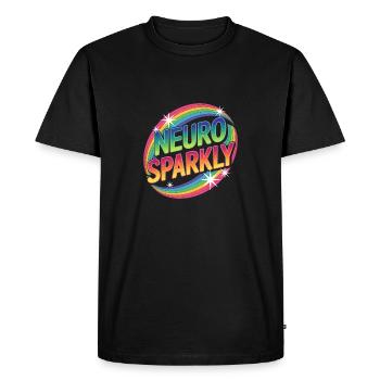Neuro scintillant - T-shirt Premium bio Homme - noir - Devant - Nico (187cm)