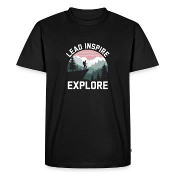 Scout Guide Scout Camping - Men's Premium Organic T-Shirt - black - Front - Nico (187cm)