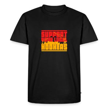 Docker - Men's Premium Organic T-Shirt - black - Front - Nico (187cm)