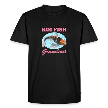 Koi Fish Grandma Koi Nishikigoi Gift - Men's Premium Organic T-Shirt - black - Front - Nico (187cm)