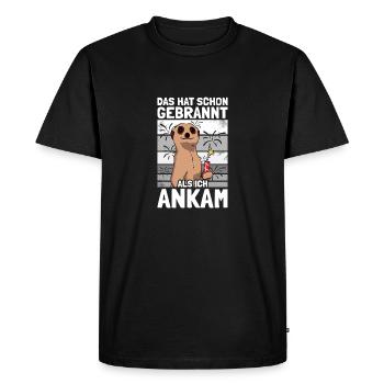 Has already burned, pyrotechnicians, fireworks, fireworks - Men's Premium Organic T-Shirt - black - Front - Nico (187cm)