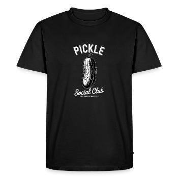 Cornichon à l’aneth Je suis l’un des cornichons - T-shirt Premium bio Homme - noir - Devant - Nico (187cm)