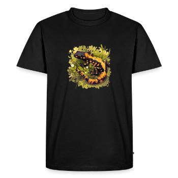 Salamandres Salamandres - T-shirt Premium bio Homme - noir - Devant - Nico (187cm)