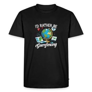 Geographic Information Systems Georefencing - Men's Premium Organic T-Shirt - black - Front - Nico (187cm)