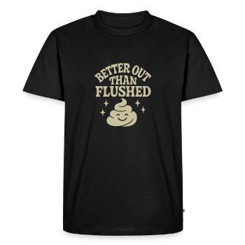 Composting Toilet Life Eco Humor Off Grid Bathroom - Men's Premium Organic T-Shirt - black - Front - Nico (187cm)