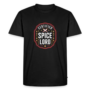 Poivron rouge Chili Amateur de nourriture épicée - T-shirt Premium bio Homme - noir - Devant - Nico (187cm)