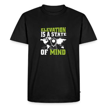 Systèmes d’information géographique - T-shirt Premium bio Homme - noir - Devant - Nico (187cm)